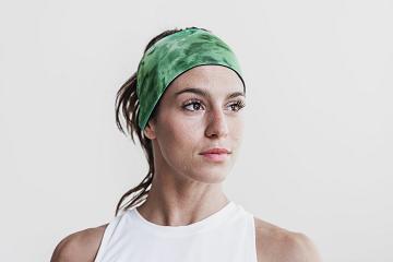 Green Nobull Headband 4" (TIE-DYE) Women's Hats | CA V2289R